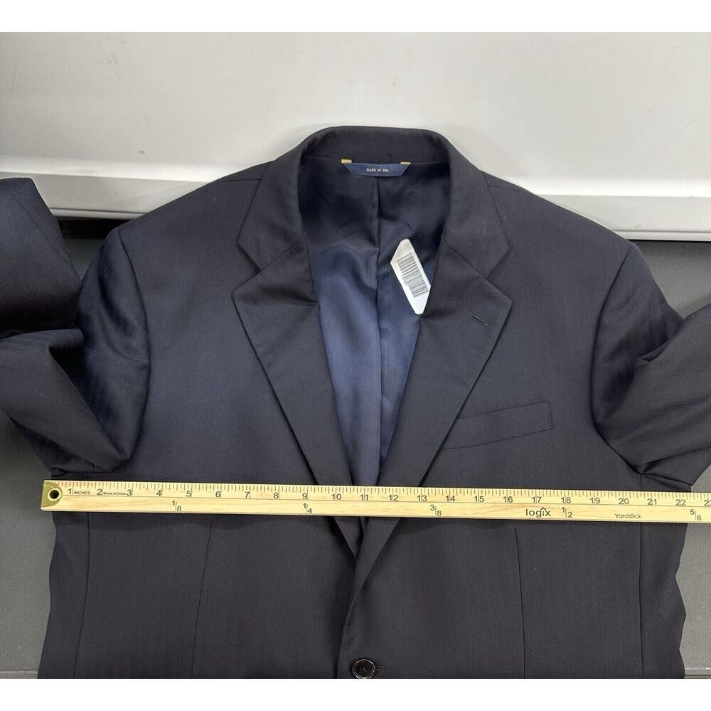 Brooks Brothers Jacket 43 R Navy SaxXon Wool Striped Madison 1818 Sport Coat USA - Picture 10 of 11